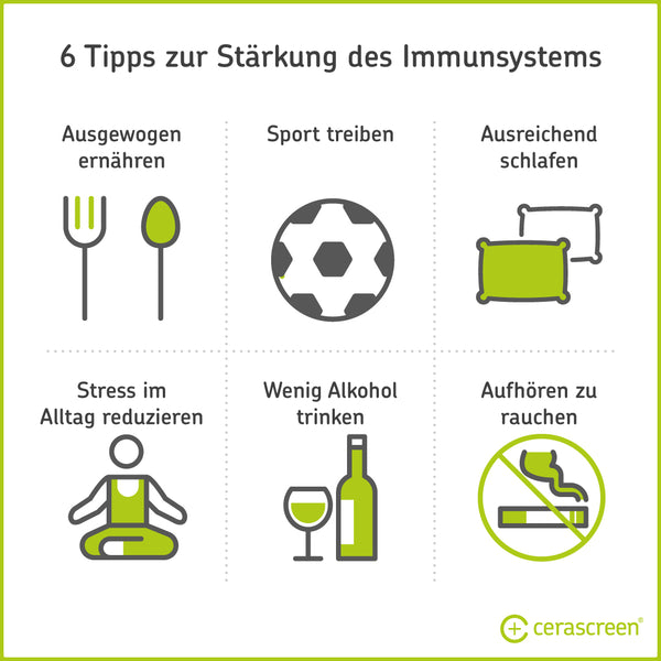 Infografik: 6 Tipps für ein stärkeres Immunsystem