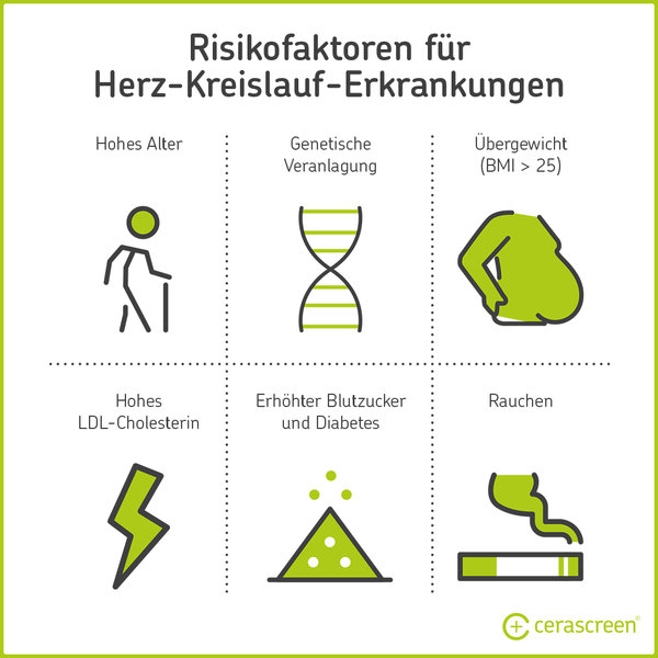 Risikofaktoren von Herz-Kreislauf-Erkrankungen