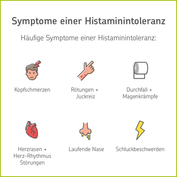 Häufige Symptome einer Histaminintoleranz?