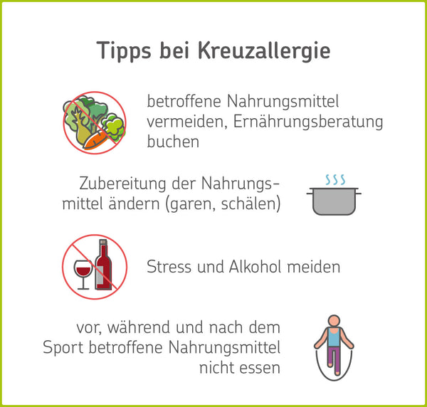 Infografik: Tipps bei Kreuzallergie