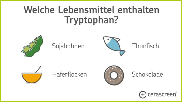 Infografik: Lebensmittel mit viel Tryptophan