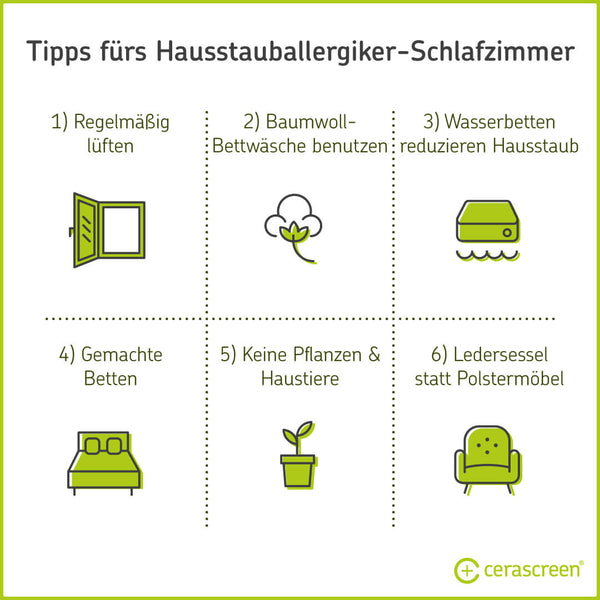 Sechs Tipps bei Hausstauballergie