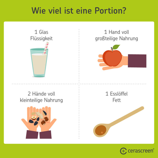 Wie groß ist eine Portion? 4 Beispiele