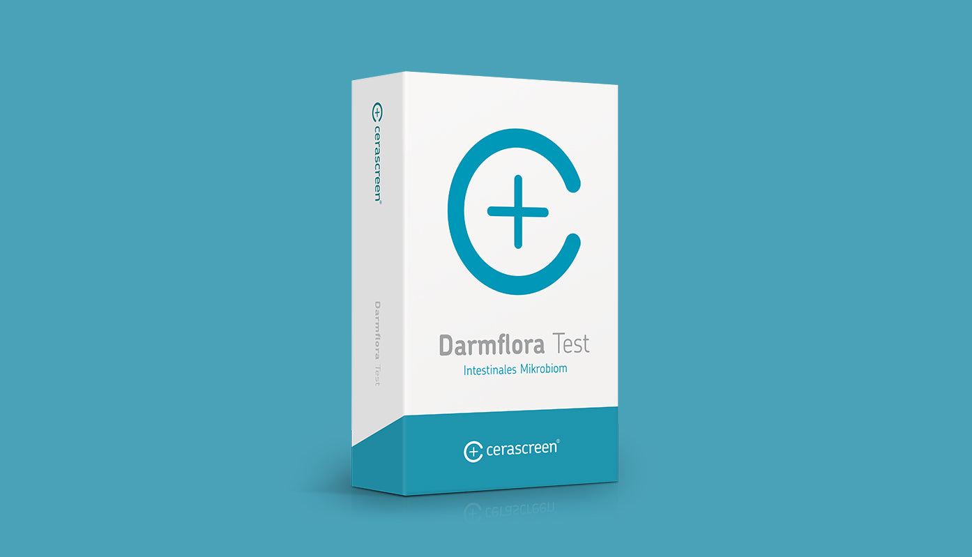 Verpackung des Darmflora Tests von cerascreen