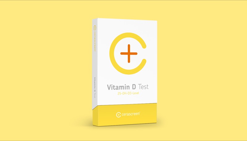 Verpackung des Vitamin D Tests von cerascreen