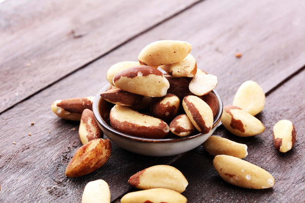 Brazil nuts contain lots of selenium
