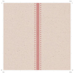 F&B Crafts - Dots & Stripes Blush Rose Vintage Style Fabric