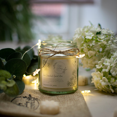 Sun Drenched Apricot Rose Candle From Cosy & Country