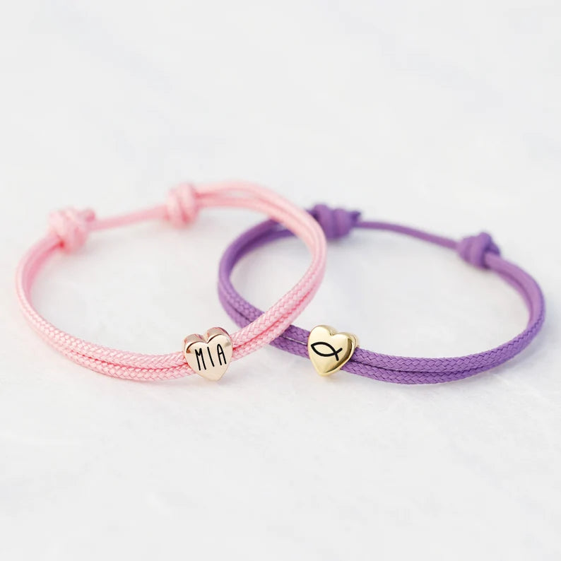 Personalisiertes Herz Armband