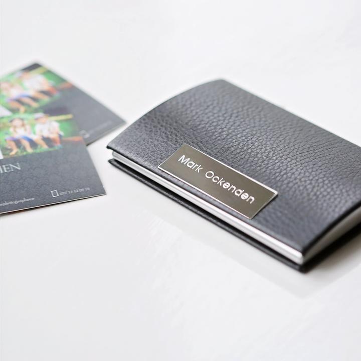 Engraved Business / Credit Card Holder –