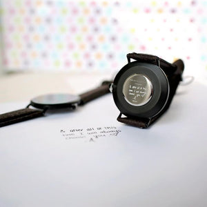 Own Handwriting Mr Beaumont Vegan-friendly Black strap Watch - Lantern Space