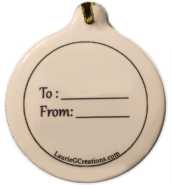 mother son christmas ornament