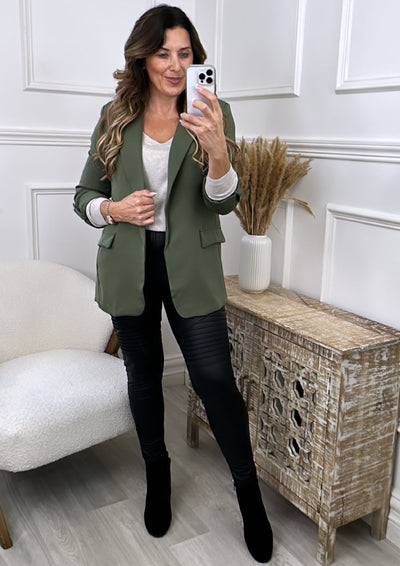 Shop Green Blazer With Black Pants | UP TO 55% OFF