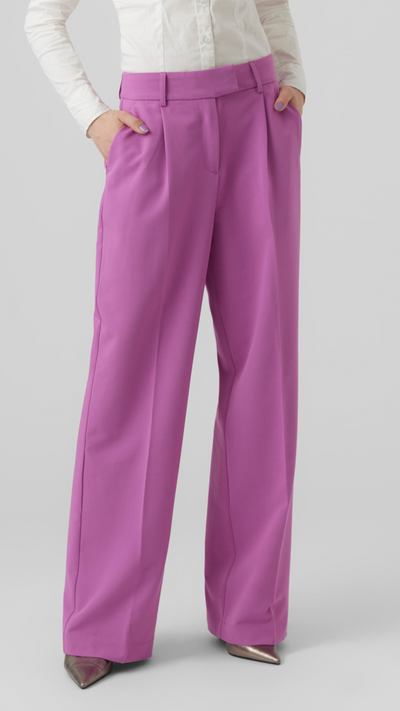 Zelda Purple High Waist Trousers