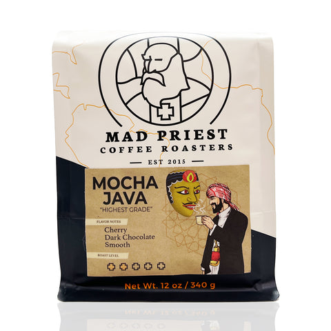 Mocha Java Coffee Blend Mad Priest Coffee