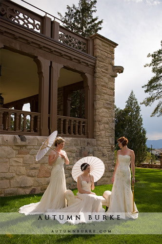 Paper parasols create a vintage look. Find them for sale at www.weatherornotaccessories.com | Weather or Not for Your Guests | Rental Company | Weddings | Outdoor Events | Paper Parasols