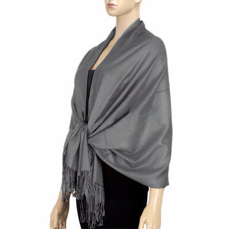 Wedding and Event Accessories | Charcoal Lightweight Pashmina - Weather ...