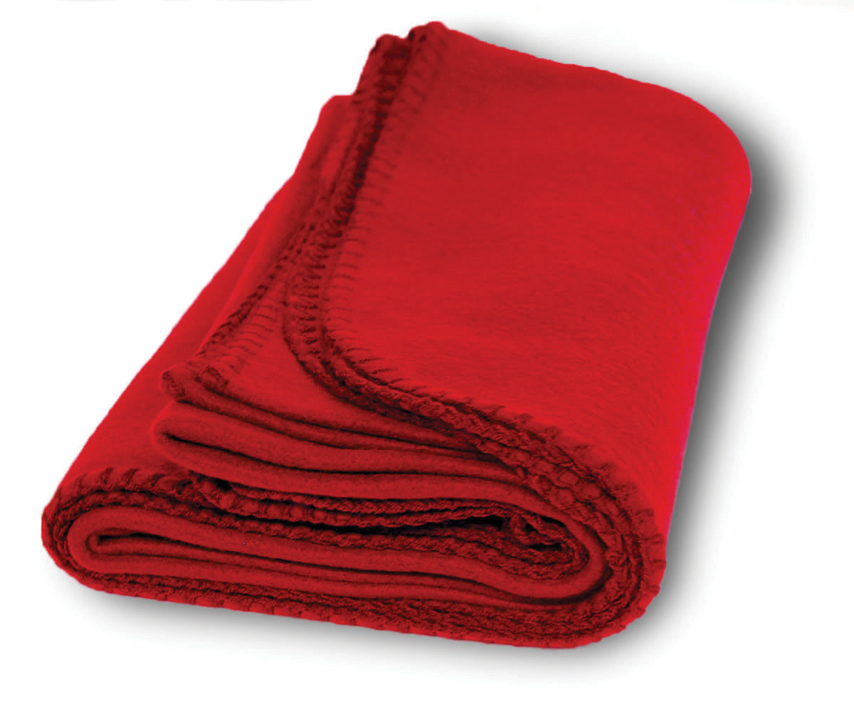 red fleece blankets throws