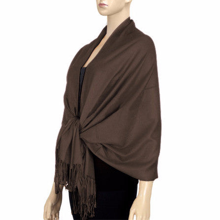 Wedding and Event Accessories | Chocolate Lightweight Pashmina ...