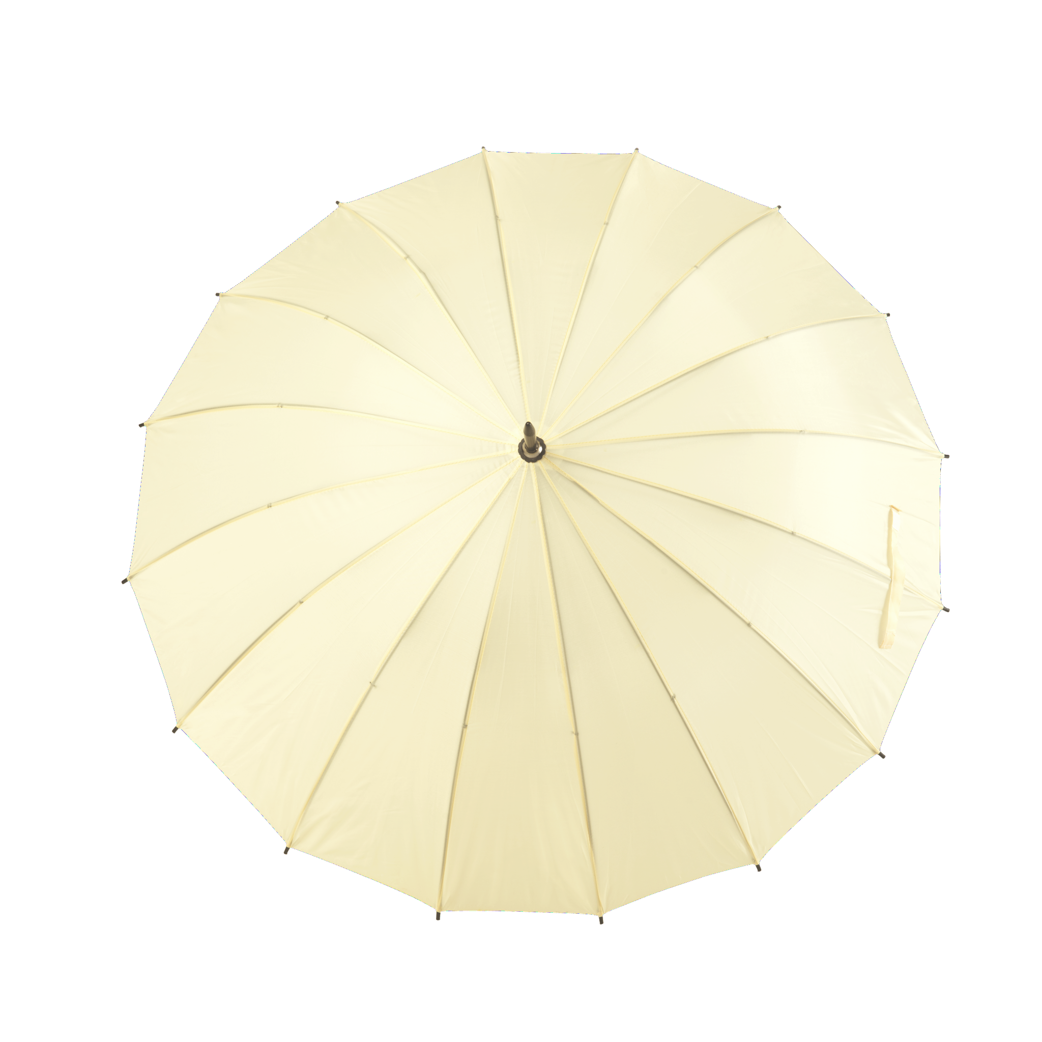 large cream umbrella