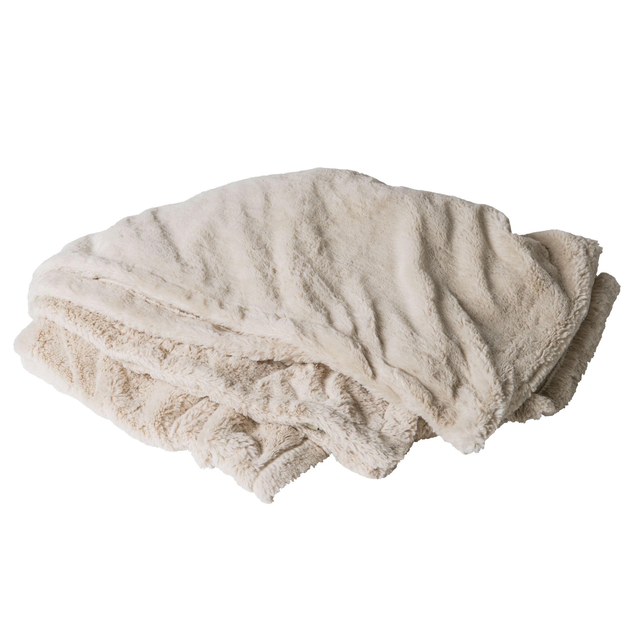 Weather Or Not Accessories Off White Faux Fur Throw
