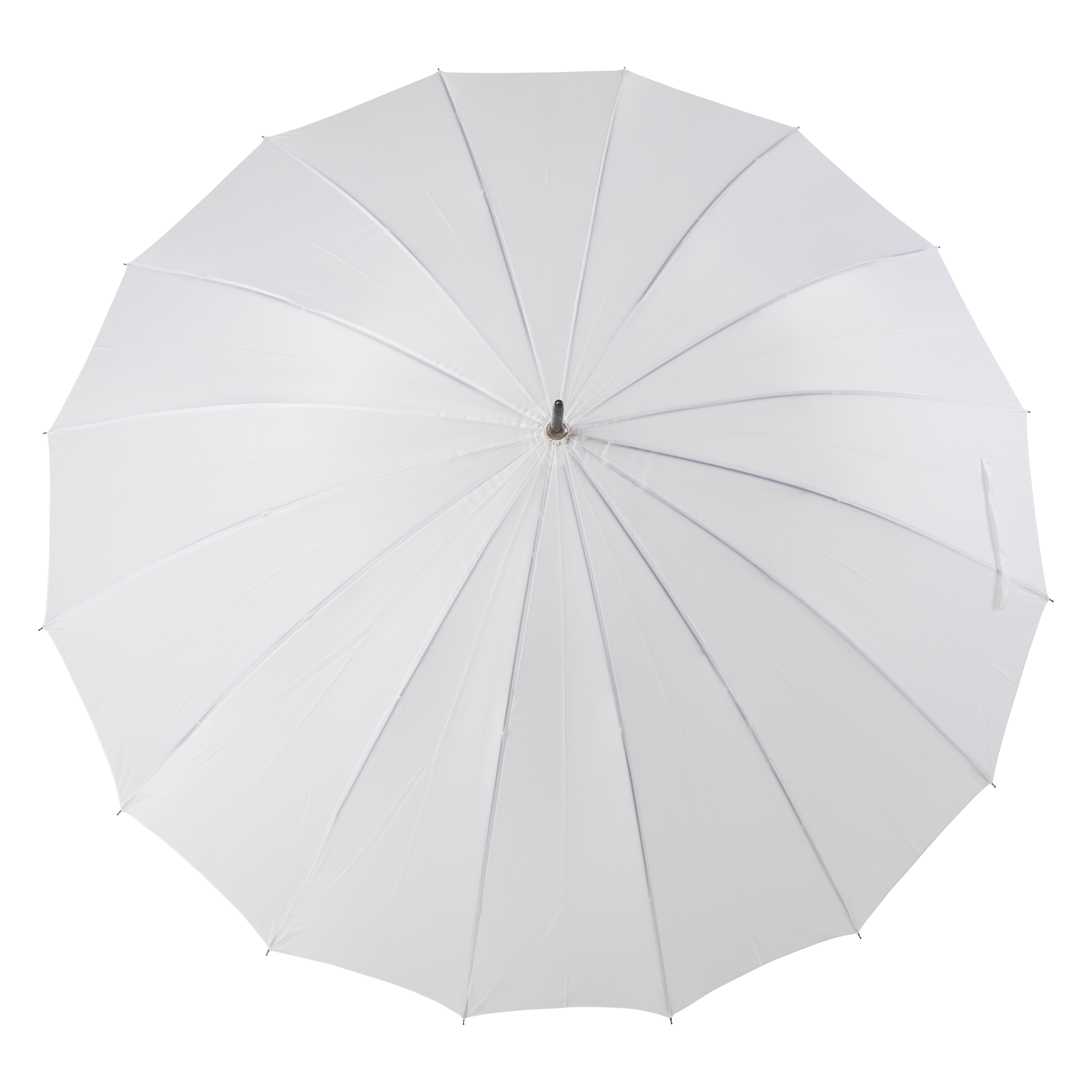 large white umbrella wedding