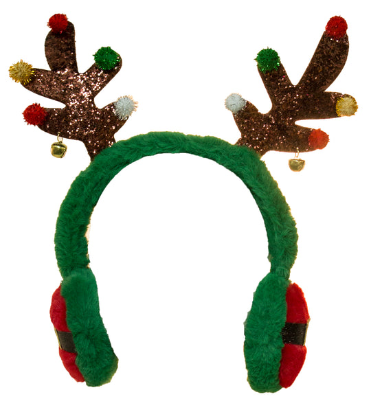 glitter reindeer headband