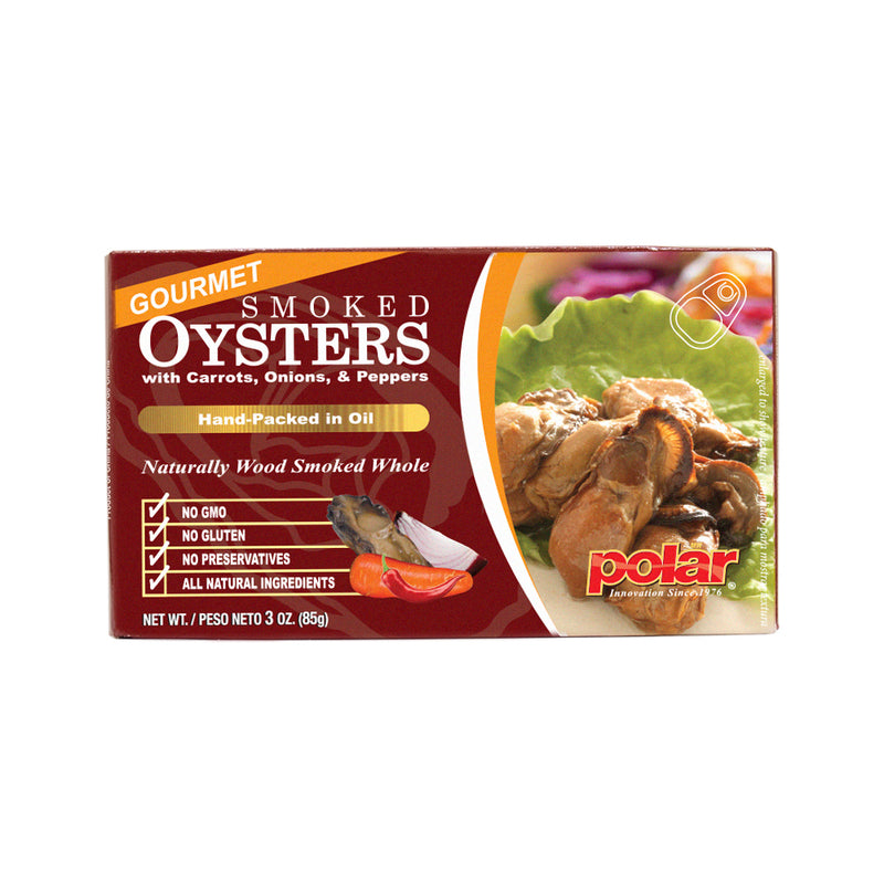 Load image into Gallery viewer, Gourmet Smoked Oysters with Vegetables 3.53 oz (Pack of 12 or 24) - MWPolar

