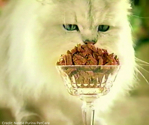 Fancy Feast Crystal Glass Ad