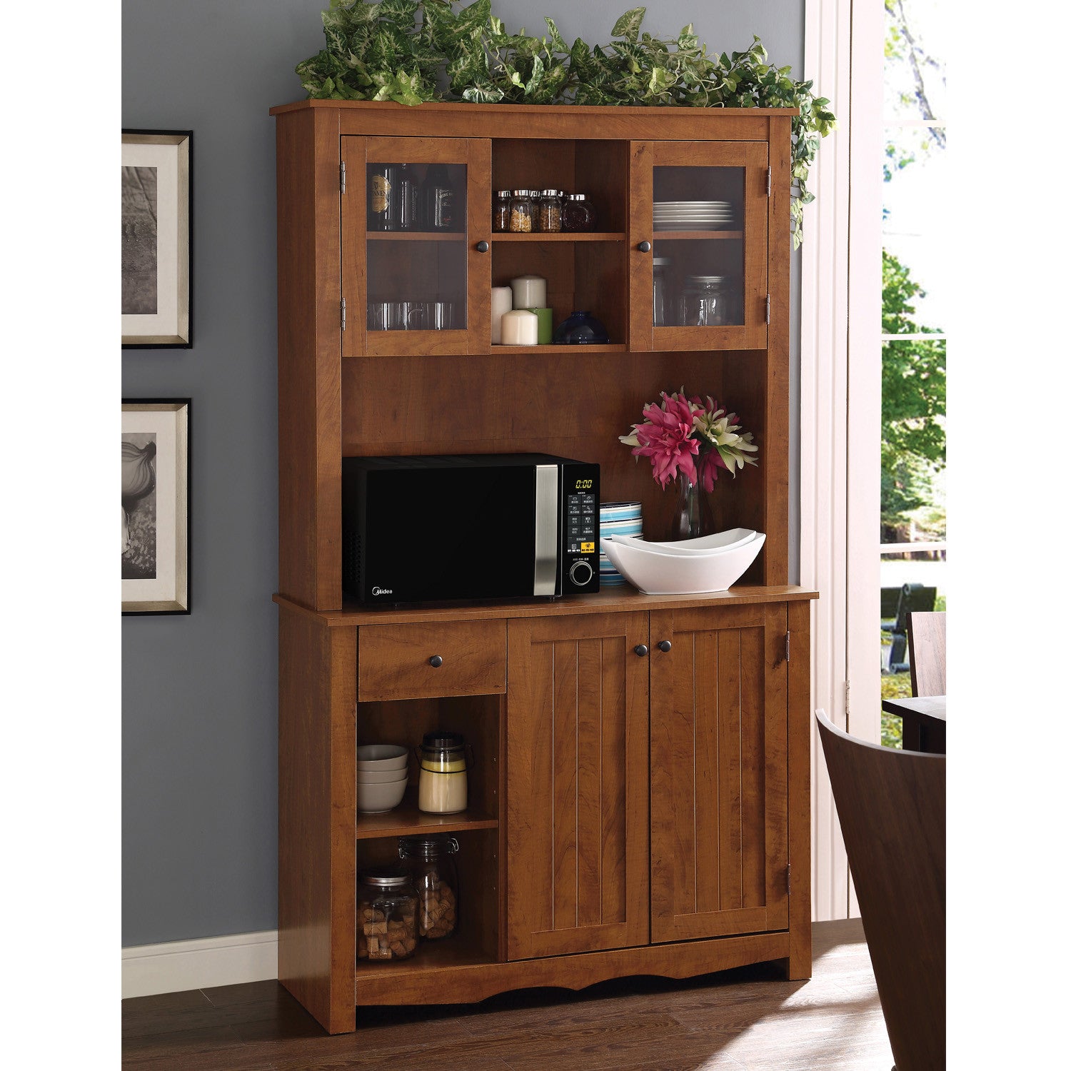 Chaina Cabinet Kitchen Storage With Microwave By Home Source