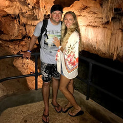 Cave exploring in Bermuda