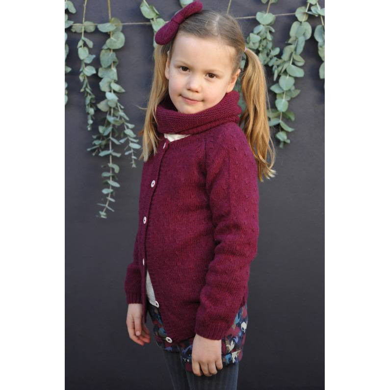 Rose Stitch Cashmere Cardigan | BubbleChops LLC