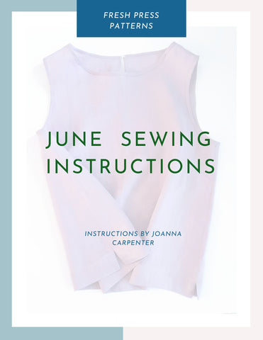 June Cami sewing instruction booklet image