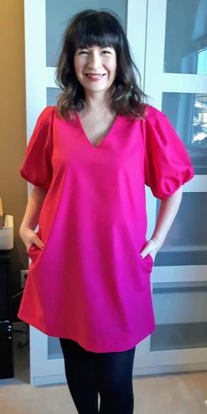 milly dress in hot pink