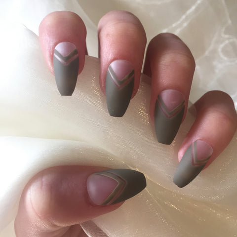 matte khaki nail varnish