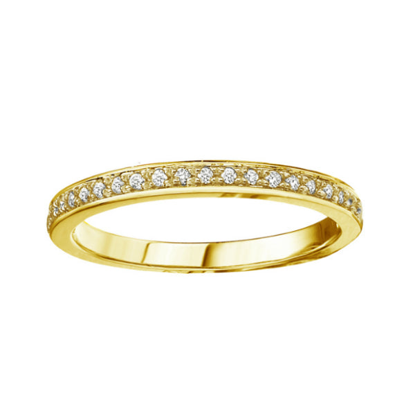 10k Yellow Gold & Diamond Stackable Ring – Carters Jewellers Northern BC