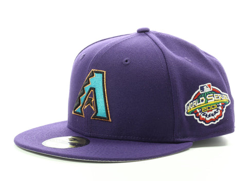 New Era Exclusive Custom Atlanta Braves Fitted 7 7/8 Purple W Pink UV 1999  WS