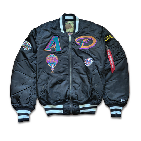 NEW ERA/ ALPHA INDUSTRIES COLLAB - Arizona Diamonds 2001 World Champio ...