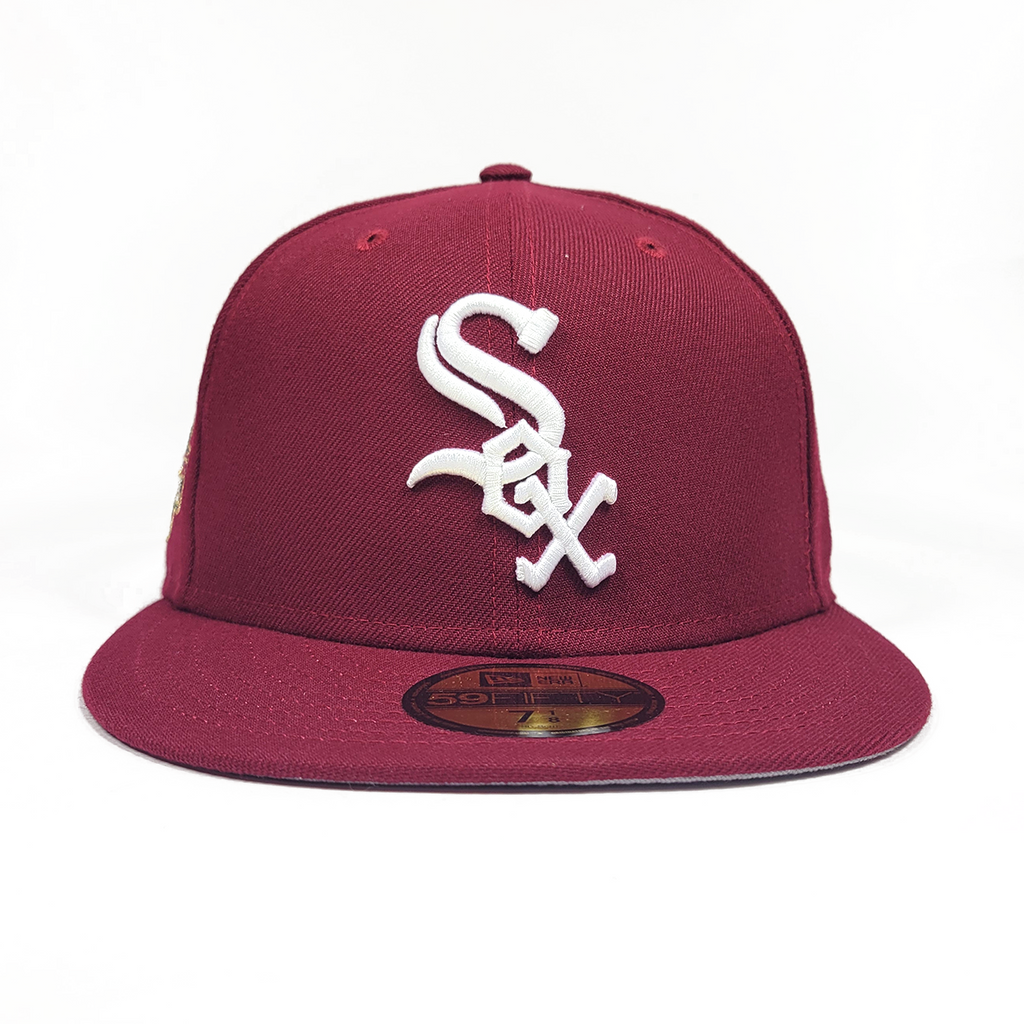 burgundy white sox hat