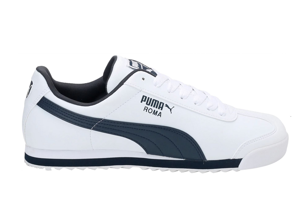 Puma Roma Basic (White and Navy) – Magic Sneaker
