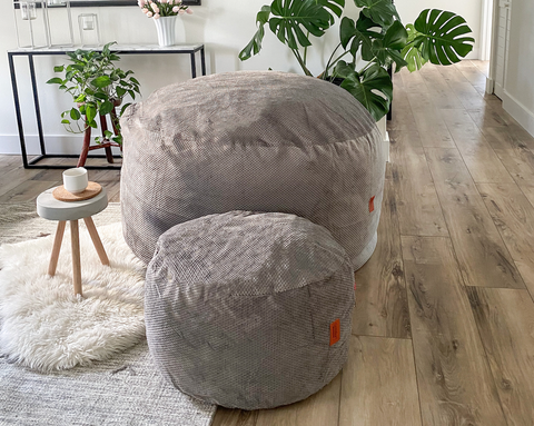 CordaRoy's bean bag convertible chair and footstool