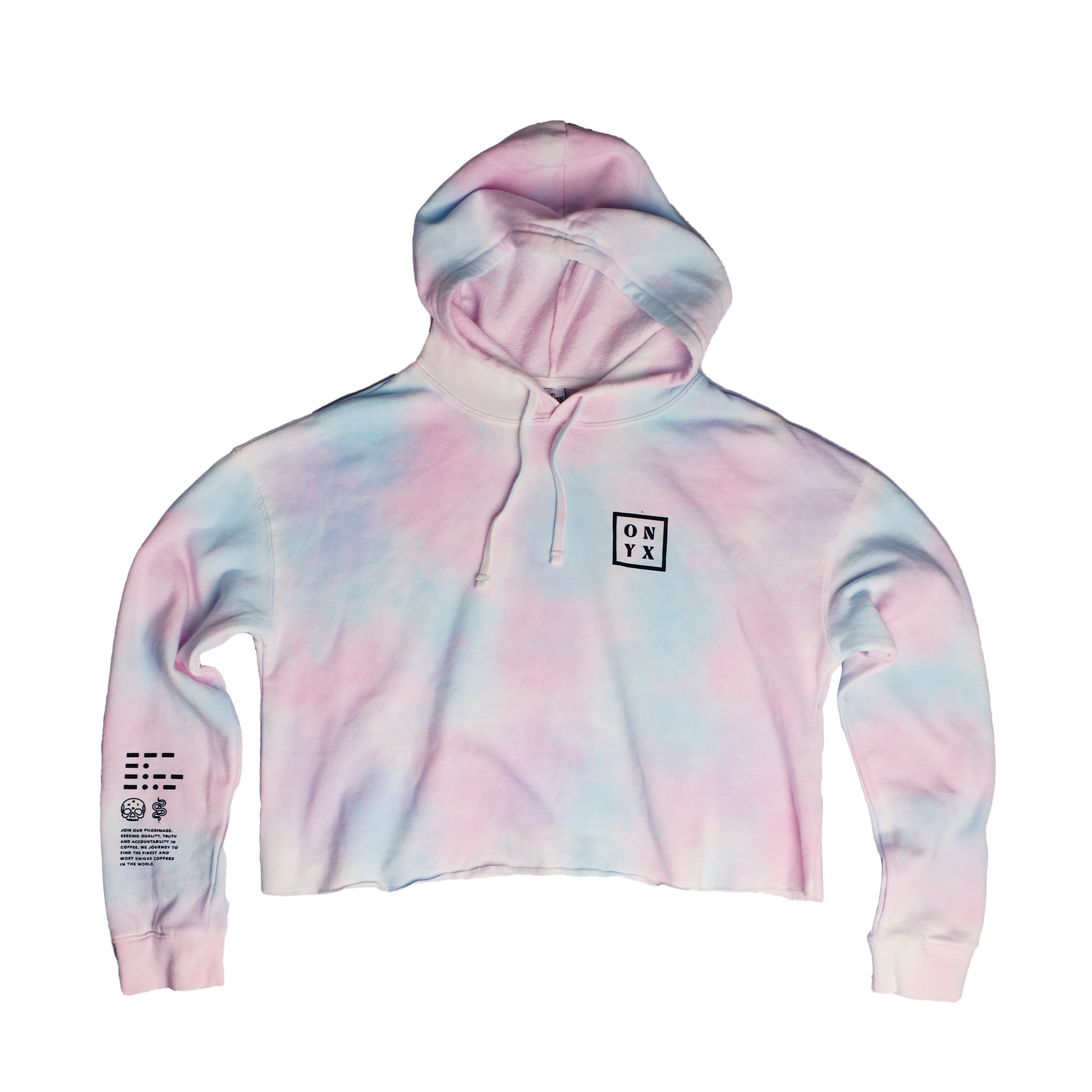 Box Logo Cropped Hoodie (Tie Dye) – Onyx Coffee Lab