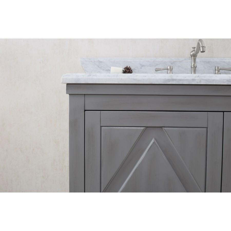 48" GRAY SINK VANITY CABINET MATCH WITH WLF6036-49 TOP, NO FAUCET WLF7036-48