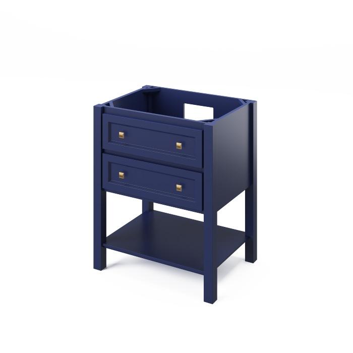 Jeffrey Alexander Adler Transitional 30" Hale Blue Single Undermount Sink Vanity With Marble Top | VKITADL30BLWCR