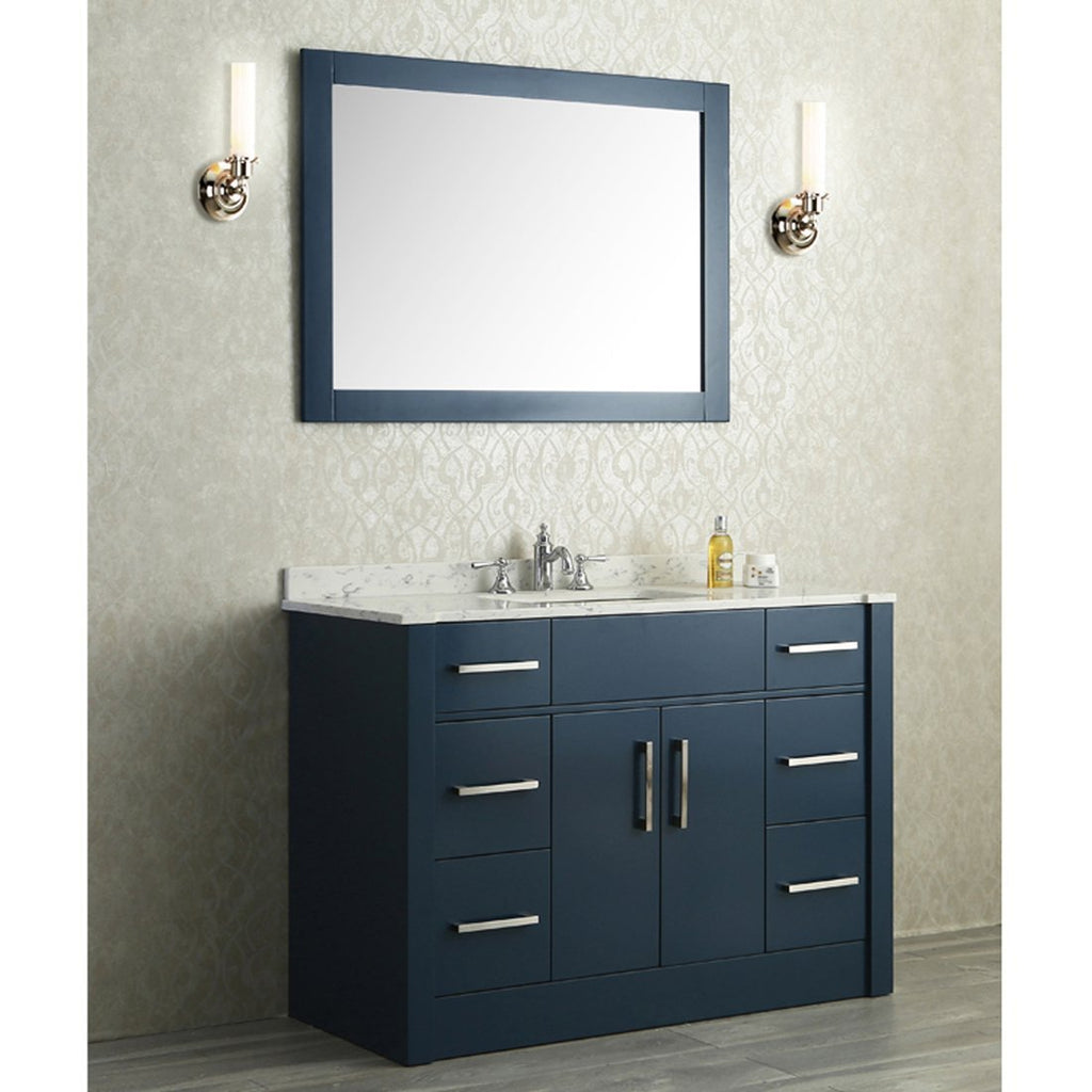 24 inch navy blue bathroom vanity