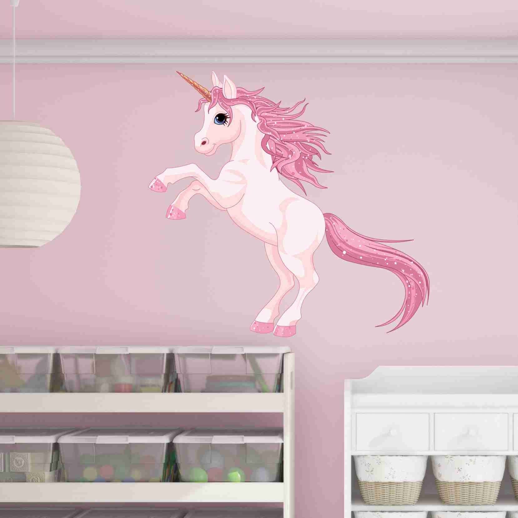 Pretty Pink Unicorn Wall Decal Style And Apply