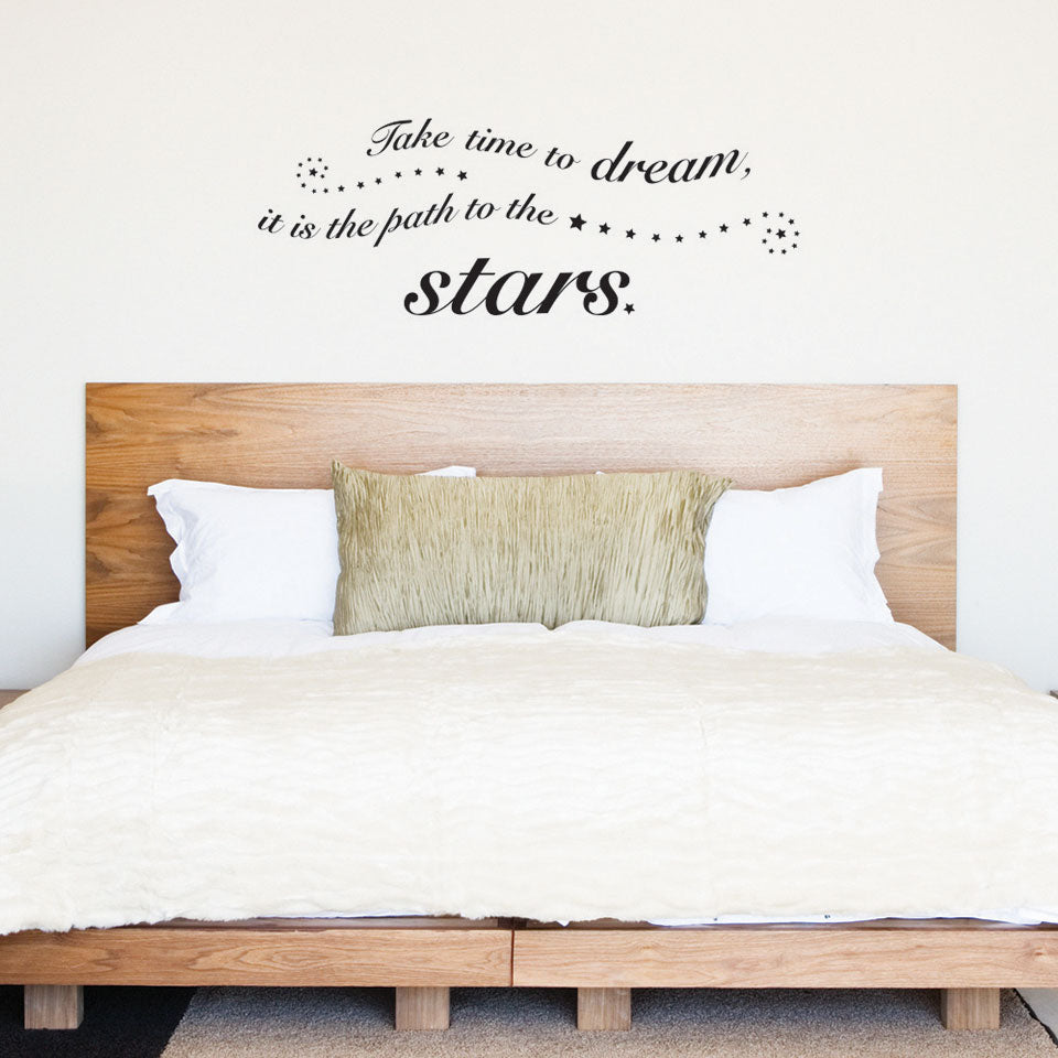 Time To Dream Wall Decal Quote