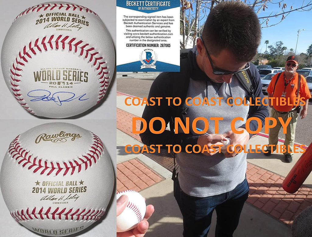 Buster Posey Autographed 2014 World Series Signed Baseball MLB Authent