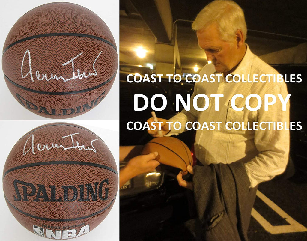 Jerry West Los Angeles Lakers Autograph NBA Game Basketball THE