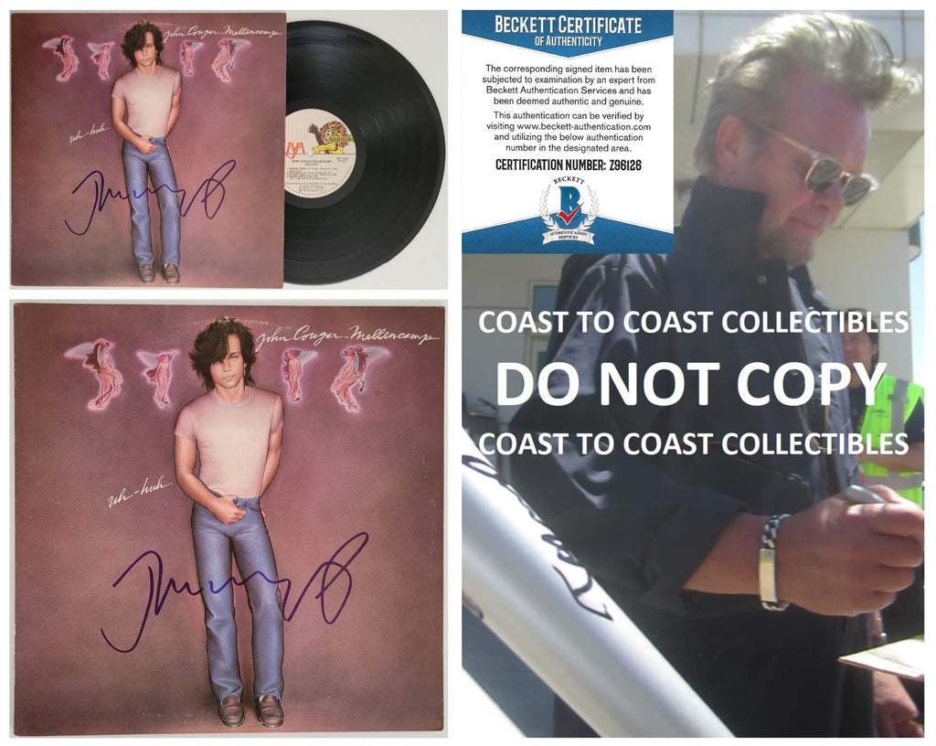 John Mellencamp signed Hurts so Good Lyrics sheet COA exact Proof  autographed STAR
